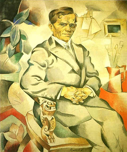 1919 Portrait of the painter Kolesnikov