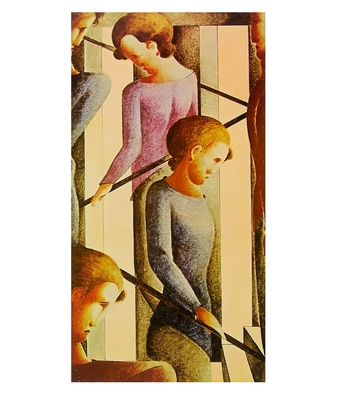 Oskar Sclemmer Auf der Treppe