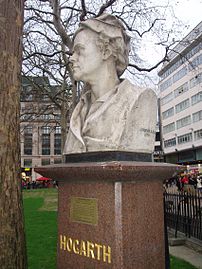 Hogarth's Bust in Leicester Square