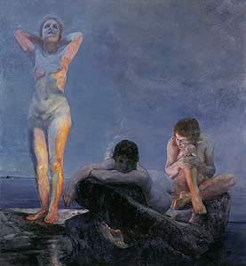 Die blaue Stunde (L’heure bleue), 1890; Öl auf Leinwand. Leihgeber: Museum der bildenden Künste Leipzig.