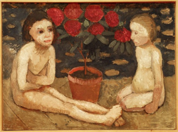 P.Modersohn-Becker,2 sitzende Kinderakte - -