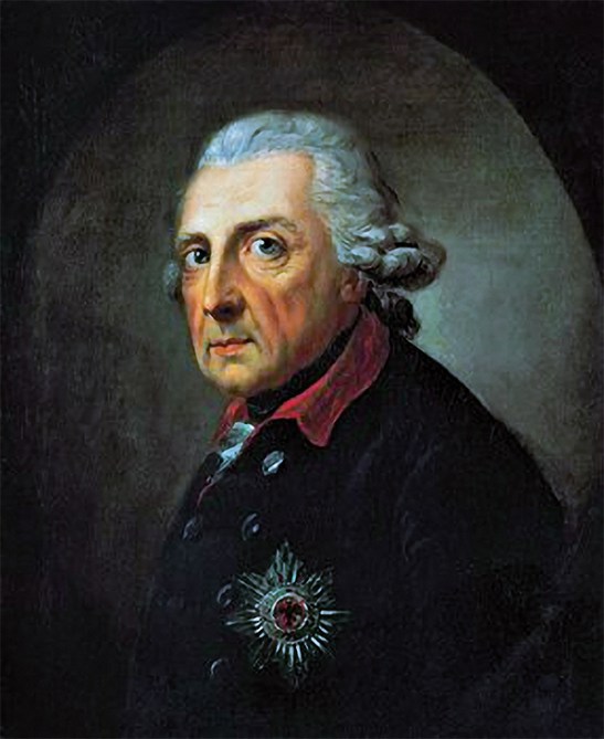 Alfred Graff´s portrait of Friedrich II (1781)