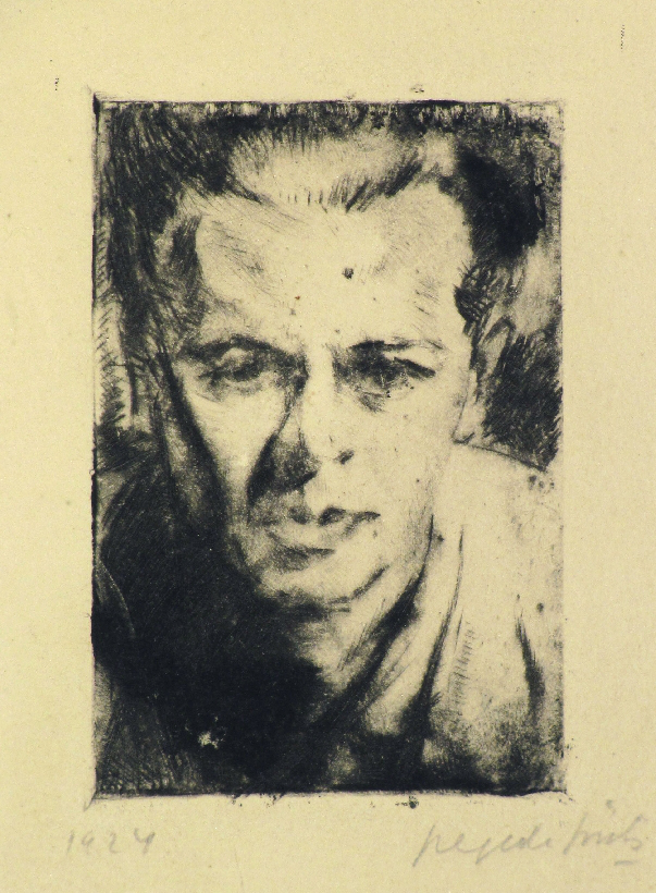István Szegedi Szüts, a self-portrait at the age of about 32