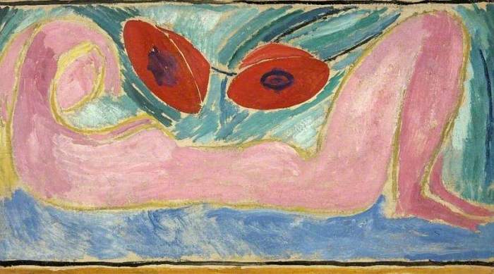 Bell, Vanessa, 1879-1961; Nude with Poppies
