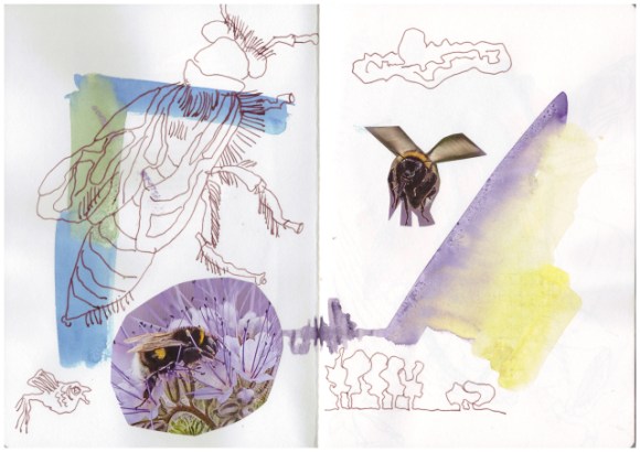 Skizzenbuch, Landtiere und Farben, Zeichnung von Susanne Haun (c) VG Bild-Kunst, Bonn 2019