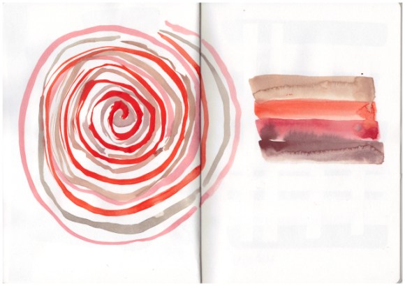 Skizzenbuch, Landtiere und Farben, Zeichnung von Susanne Haun (c) VG Bild-Kunst, Bonn 2019