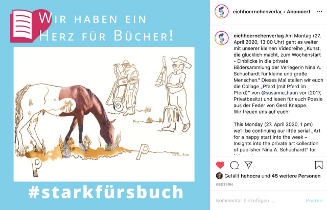 Stark fürs Buch, Eichhörnchenverlag, Susanne Haun auf Instagram