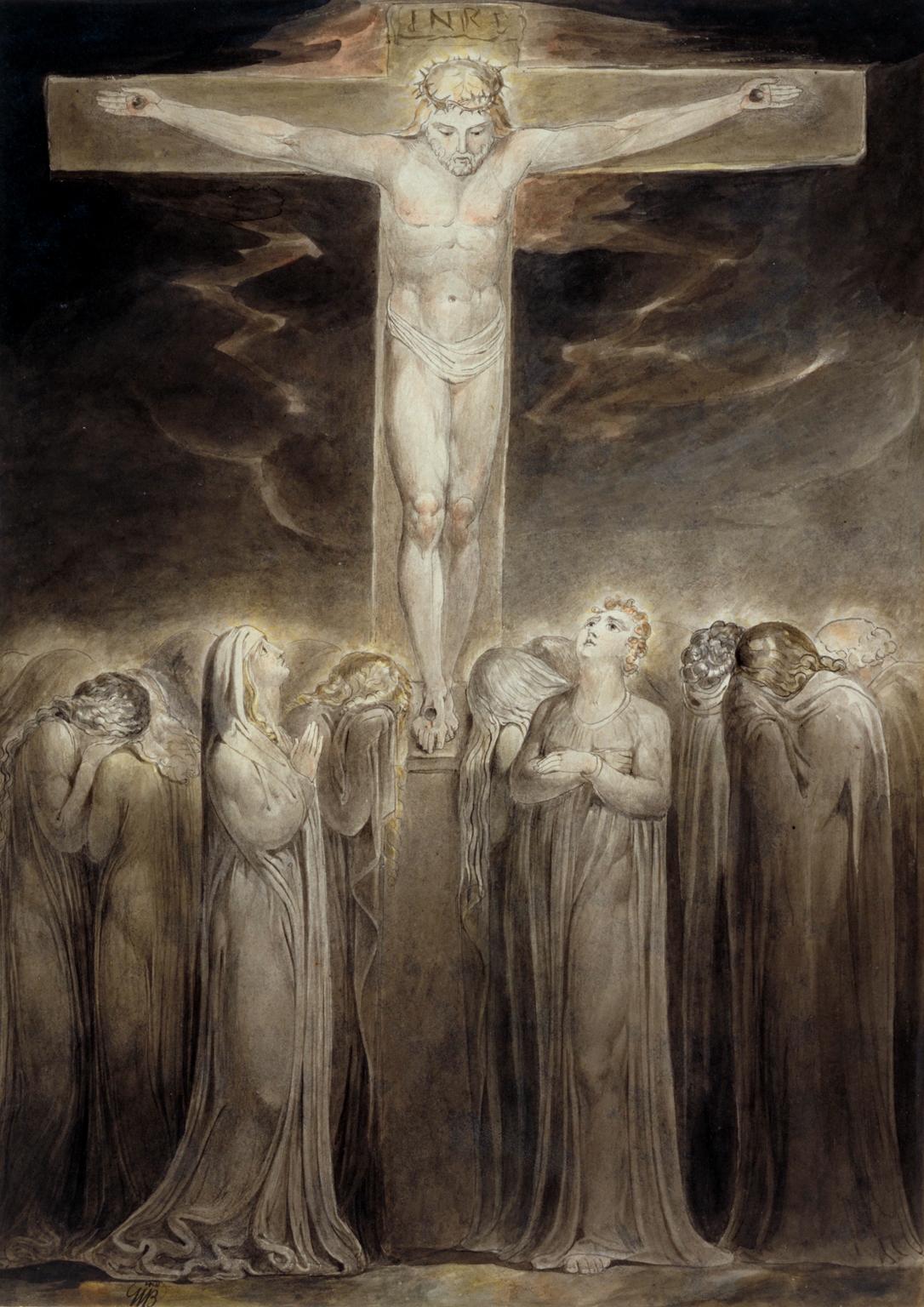 The Crucifixion: 'Behold Thy Mother' c.1805 by William Blake 1757-1827